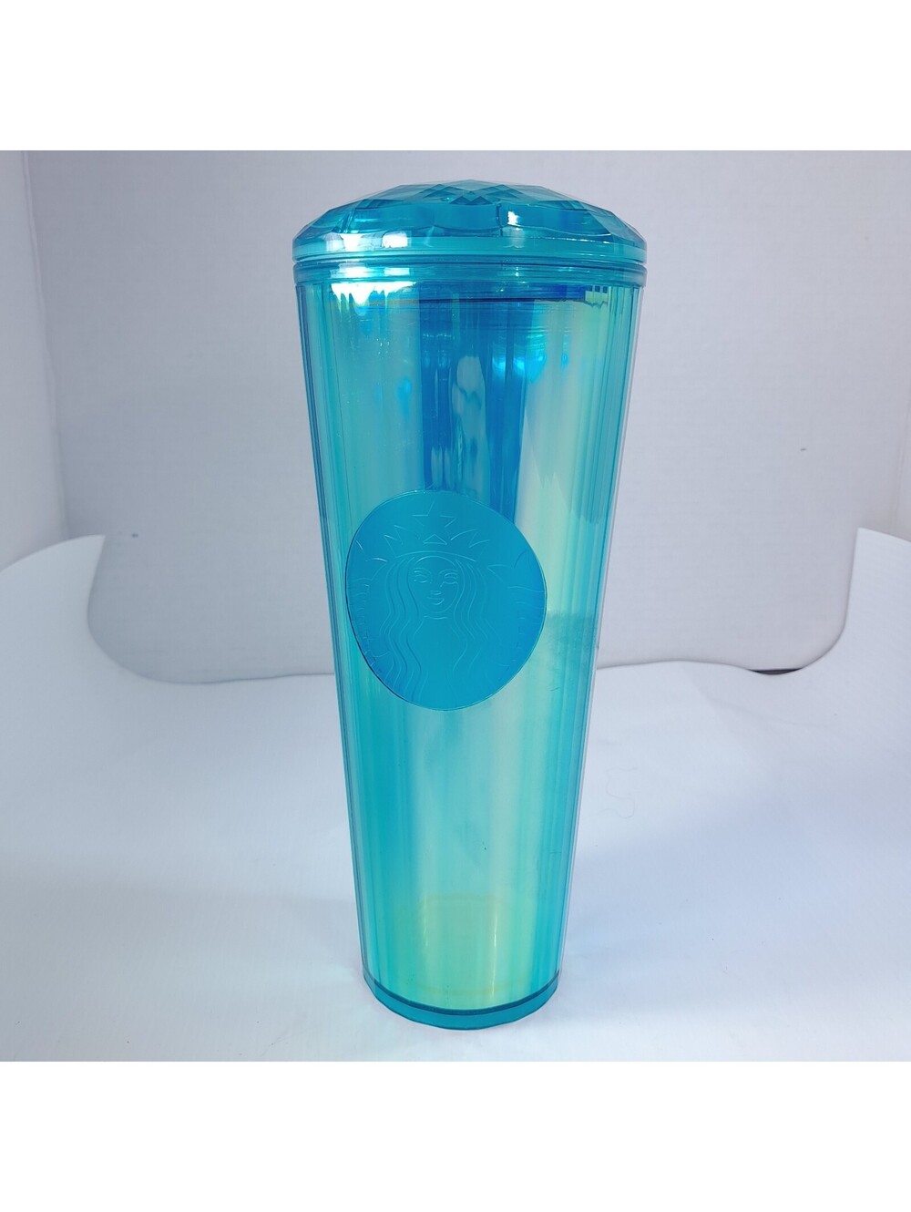 Starbucks 2021 Kaleidoscope Turquoise Prism Teal Diamond Venti cold cup tumbler